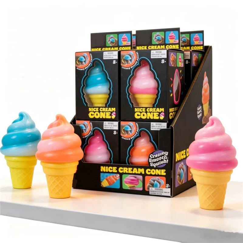 NeeDoh Nice Cream Cone — Squishy Fidget Toy