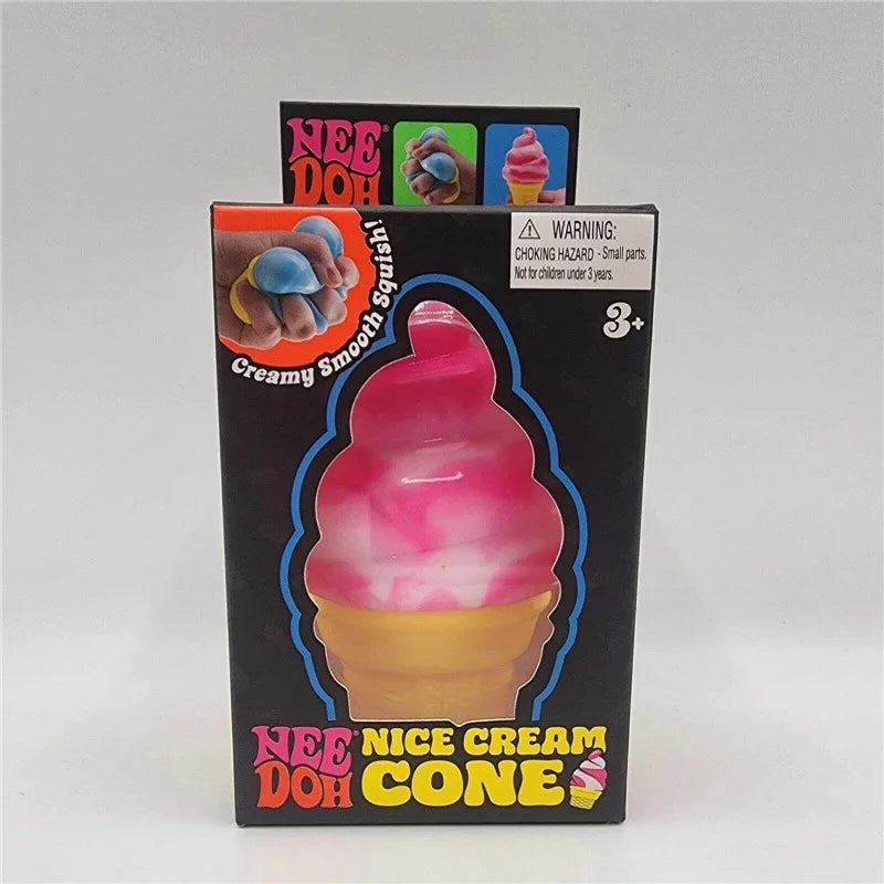 NeeDoh Nice Cream Cone — Squishy Fidget Toy