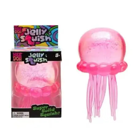 NeeDoh Jellyfish Squishy - Slow Rise Stress Relief Fidget Toy